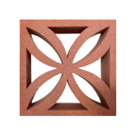 Red Brick Lattice Screen